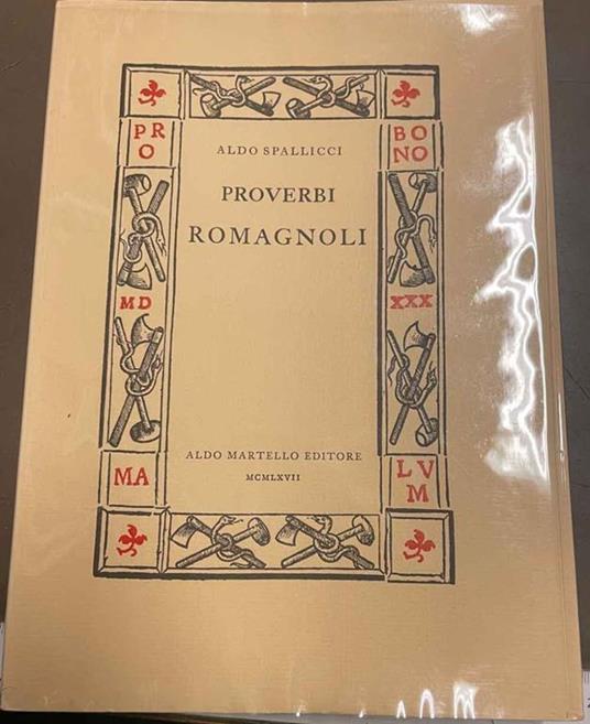 Proverbi romagnoli - Aldo Spallicci - copertina