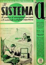 Il sistema A: arrangiarsi con i mezzi e il materiale a propria disposizione: enciclopedia di piccole invenzioni e applicazioni pratiche: A. II - N. 10 (settembre 1950)