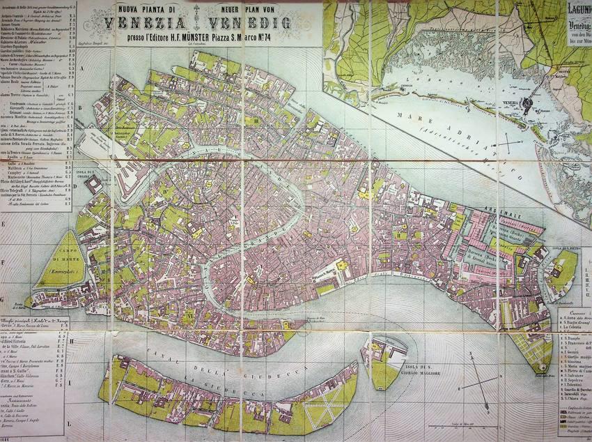 Nuova pianta di Venezia - Neuer Plan von Venedig