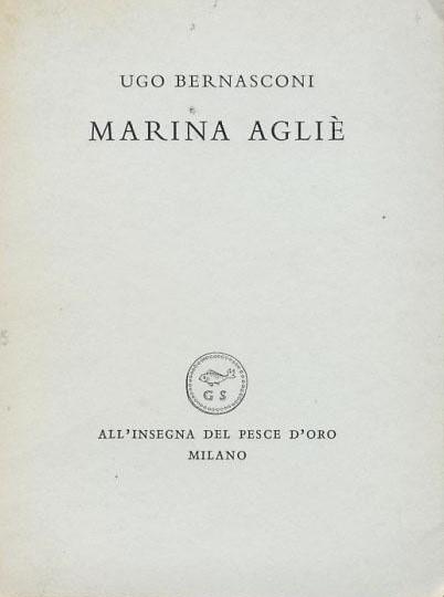 Marina Agliè - Ugo Bernasconi - copertina