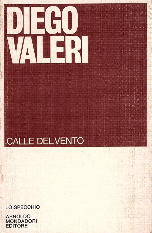 Calle del vento - Diego Valeri - copertina