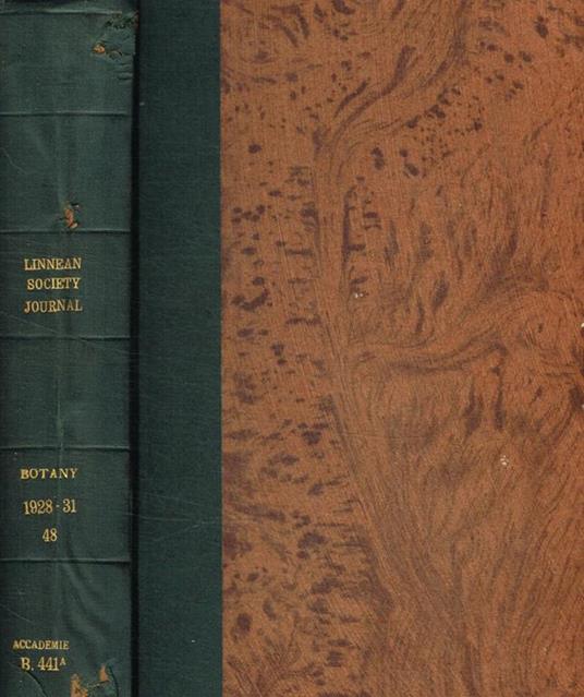 The journal of the linnean society of london. Botany vol.XLVIII, 1928-1931 - copertina