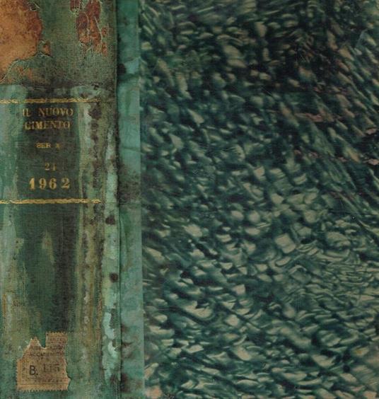 Il nuovo cimento. Organo della società italiana di fisica. Vol.XXIV-serie decima, 1962 - copertina