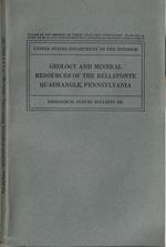 Geology and mineral resources of the Bellefonte quadrangle, Pennsylvania