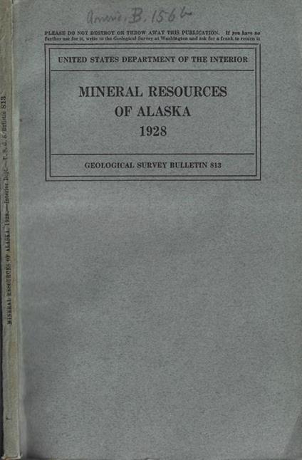 Mineral resources of Alaska - copertina