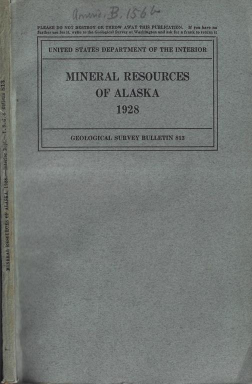 Mineral resources of Alaska - copertina