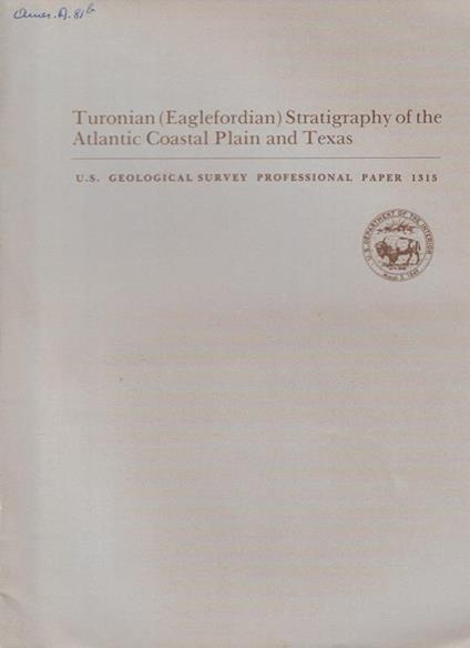 Turonian (Eaglefordian) Stratigraphy of the Atlantic Coastal Plain and Texas - copertina