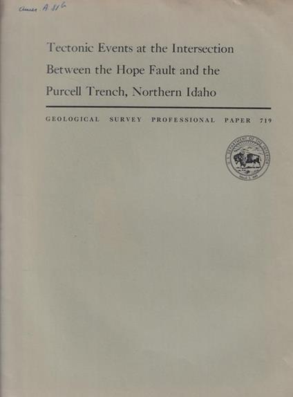Tectonic Events at the Intersection Between the Hope Fault and the Purcell Trench, Northern Idaho - copertina
