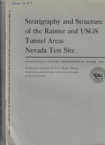 Geological Survey Professional Paper n. 382 A-B - copertina