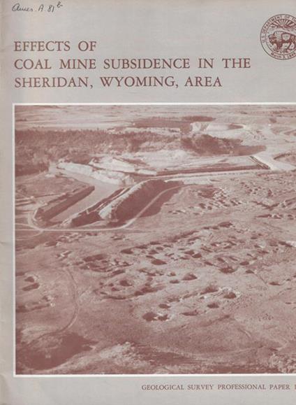 Effects of Coal Mine Subsidence in the Sheridan, Wyoming, Area - copertina