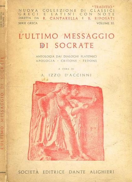 L' ultimo messaggio di Socrate - copertina