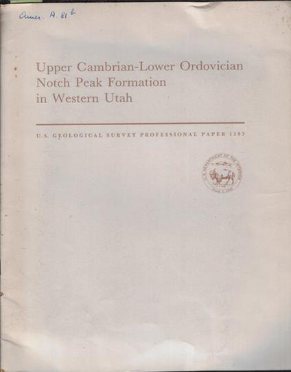 Upper Cambrian-Lower Ordovician Notch Peak Formation in Western Utah - copertina