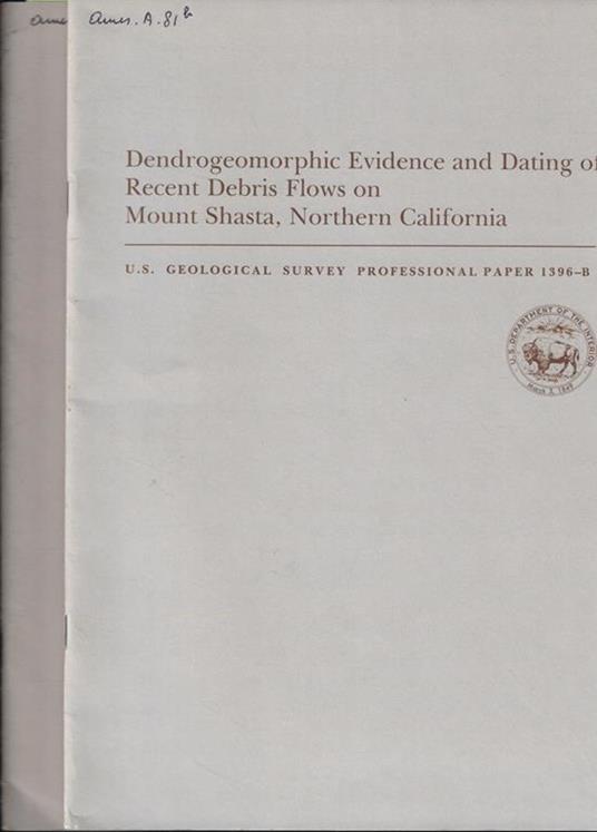 Geological Survey Professional Paper n. 1396 B-C - copertina