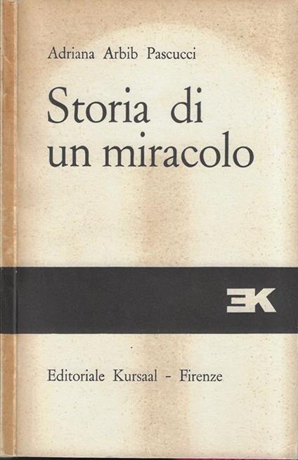 Storia di un miracolo - copertina