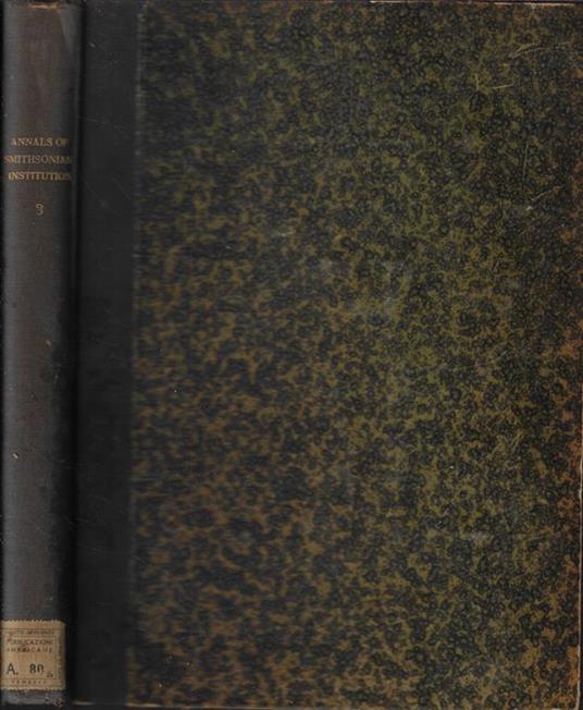 Annals of the Astrophysical observatory of the Smithsonian Institution Vol IIII - copertina