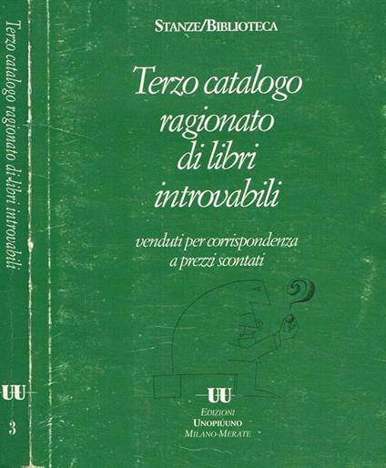 Terzo catalogo ragionato di libri introvabili - copertina