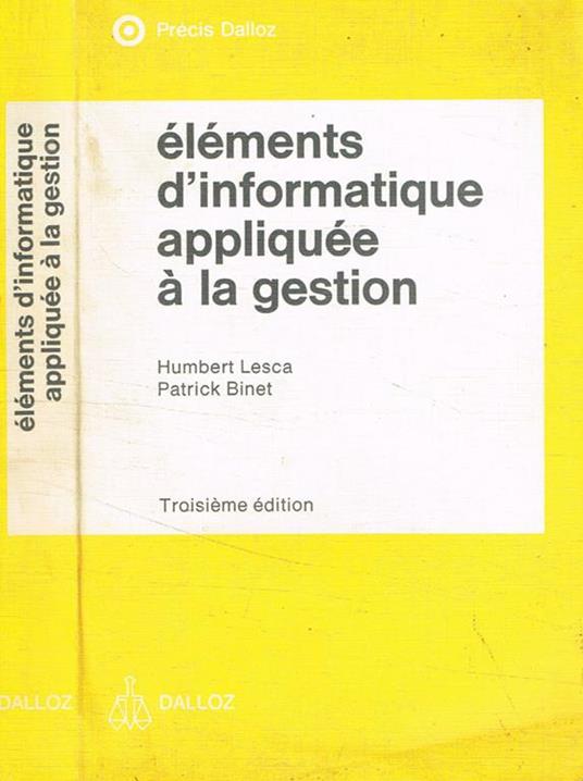 Elements d'informatique appliquee à la gestion - copertina