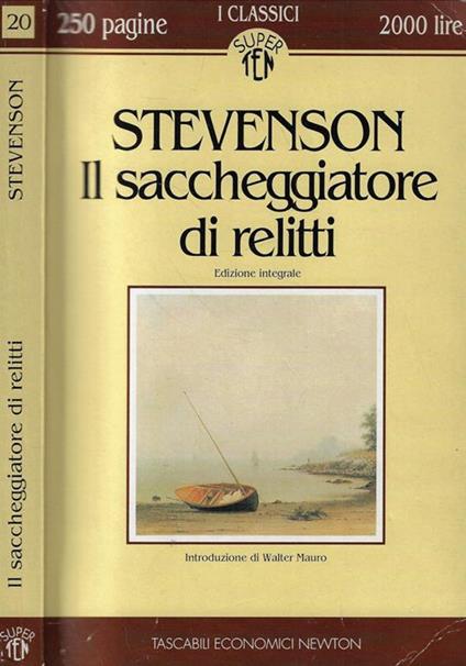 Il saccheggiatore di relitti - Robert Louis Stevenson - copertina