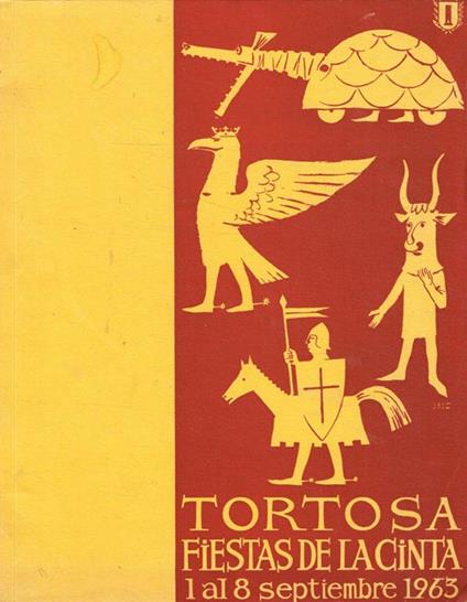Tortosa fiestas de la cinta 1 al 8 septiembre 1963 - copertina