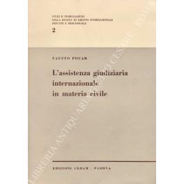 L' assistenza giudiziaria internazionale in materia civile - Fausto Pocar - copertina