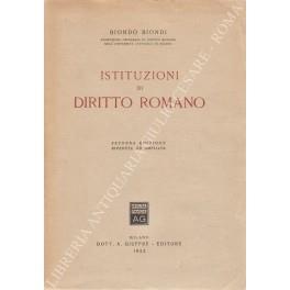 Istituzioni di diritto romano - copertina