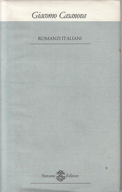 Romanzi Italiani - Giorgio Baffo - copertina