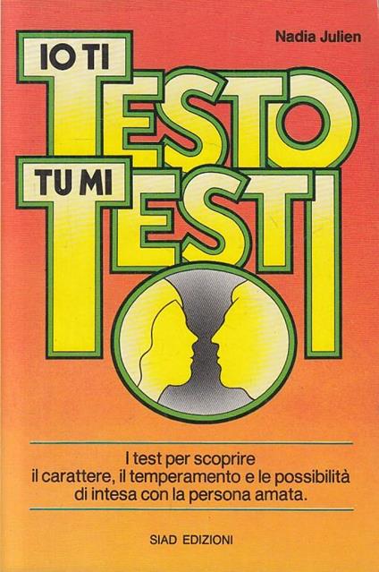 Io Ti Testo, Tu Mi Testi - copertina