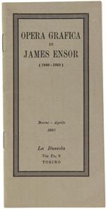 L' OPERA GRAFICA DI JAMES (1860-1949) - Catalogo della mostra a cura dello Studio Italiano di Storia dell'Arte