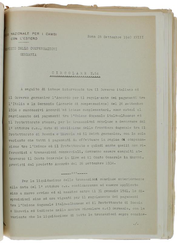 UNICO. Raccolta dal numero 2421 (31 luglio 1940) al 2504 (13 novembre 1940)