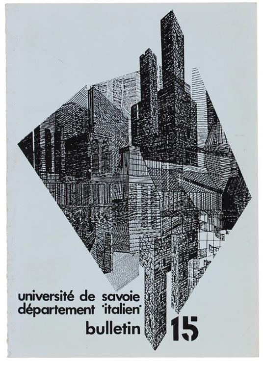 Université de Savoie, département d'Italien - BULLETIN N.15 - Collectif - copertina