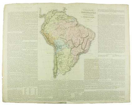 SÜDAMERIKANISCHE FREISTAATEN UND KAISERTHUM BRASILIEN. Historisch-geographisc-genealogischer Atlas, No. XXXIX - copertina