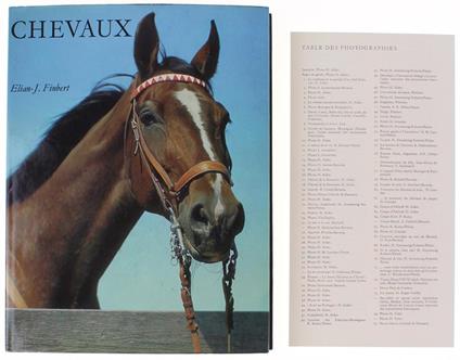 CHEVAUX. [in francese] - Finbert E.J - copertina