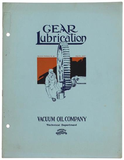 GEAR LUBRICATION. Machine Bulletin No. 19. - copertina