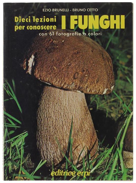 DIECI LEZIONI PER CONOSCERE I FUNGHI. IL MICOLOGO DILETTANTE. Con 61 fotografie a colori - copertina