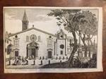 Facciata della Basilica di Sant'Eustorgio. [Aldo destra] 356. Tratta da: Memorie spettanti alla storia, al governo, ed alla descrizione della Città e della Campagna di Milano ne secoli bassi. Raccolte, ed Esaminate dal Conte Giorgio Giulini