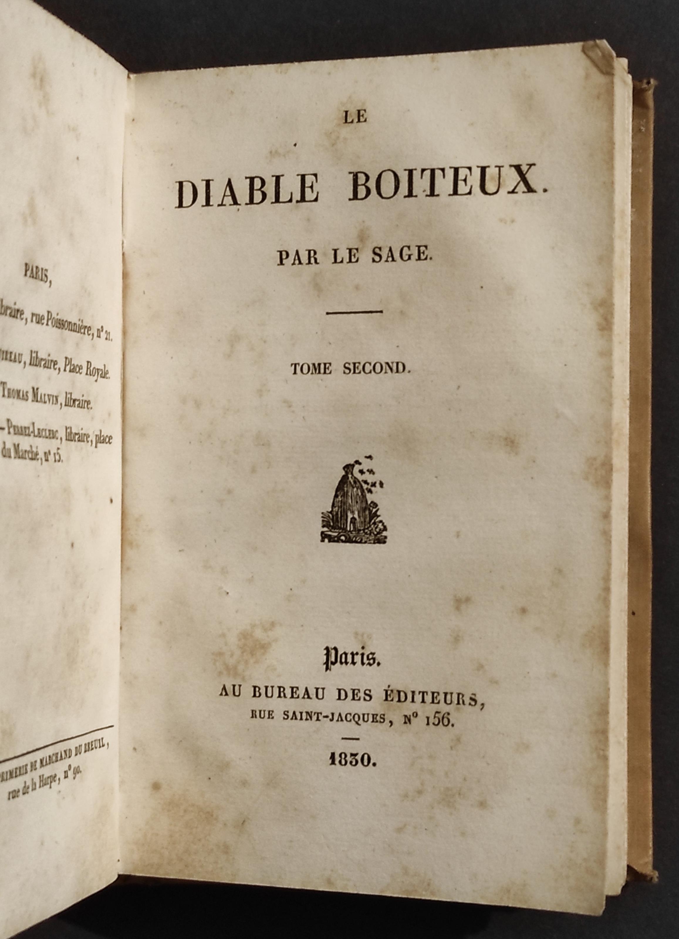 Le Diable Boiteux par Le Sage - 1830 - 2in1
