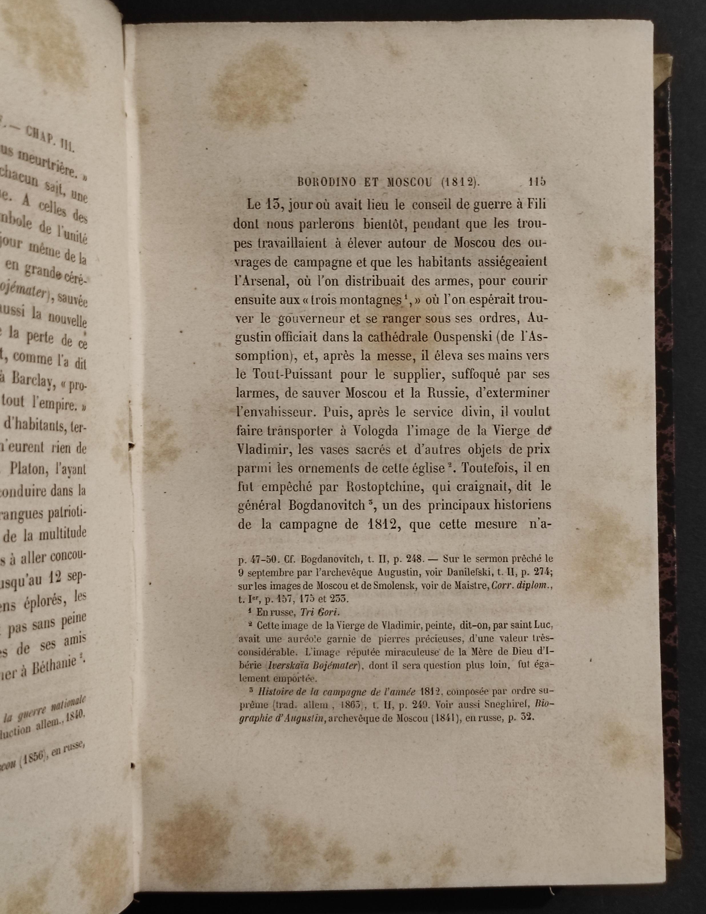 Rostopchine et Koutousof - M. J. H. Schnitzler - Ed. Didier - 1863