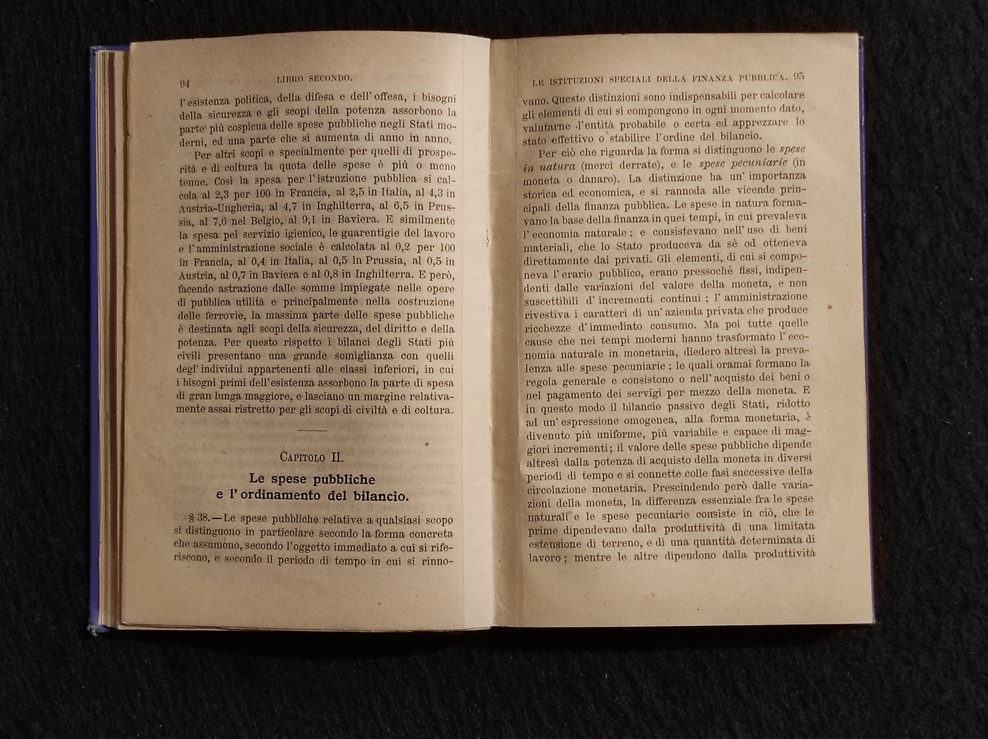 Scienza delle Finanze - G. Ricca Salerno - Manuali Barbèra - 1888