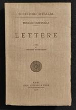 Scrittori d'Italia - Lettere - Campanella - Laterza - 1927