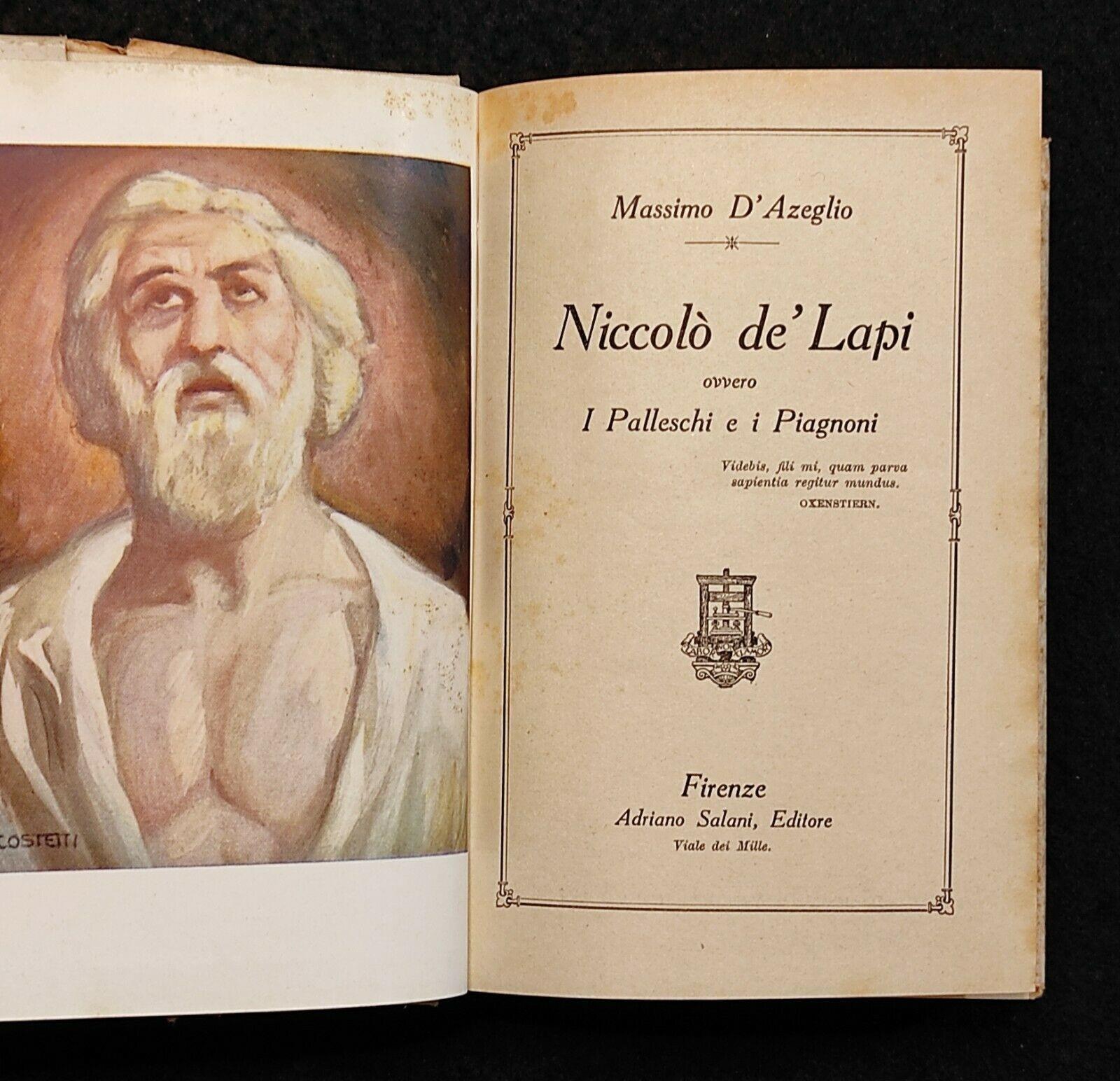Massimo d'Azeglio - Niccolò De' Lapi - Salani - 1928