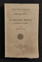 Scrittori d'Italia - La Secchia Rapita - Tassoni - Laterza - 1930