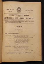Bollettino Ufficiale -Ministero Lavori Pubblici -Lib. Stato -1932- Vol IV
