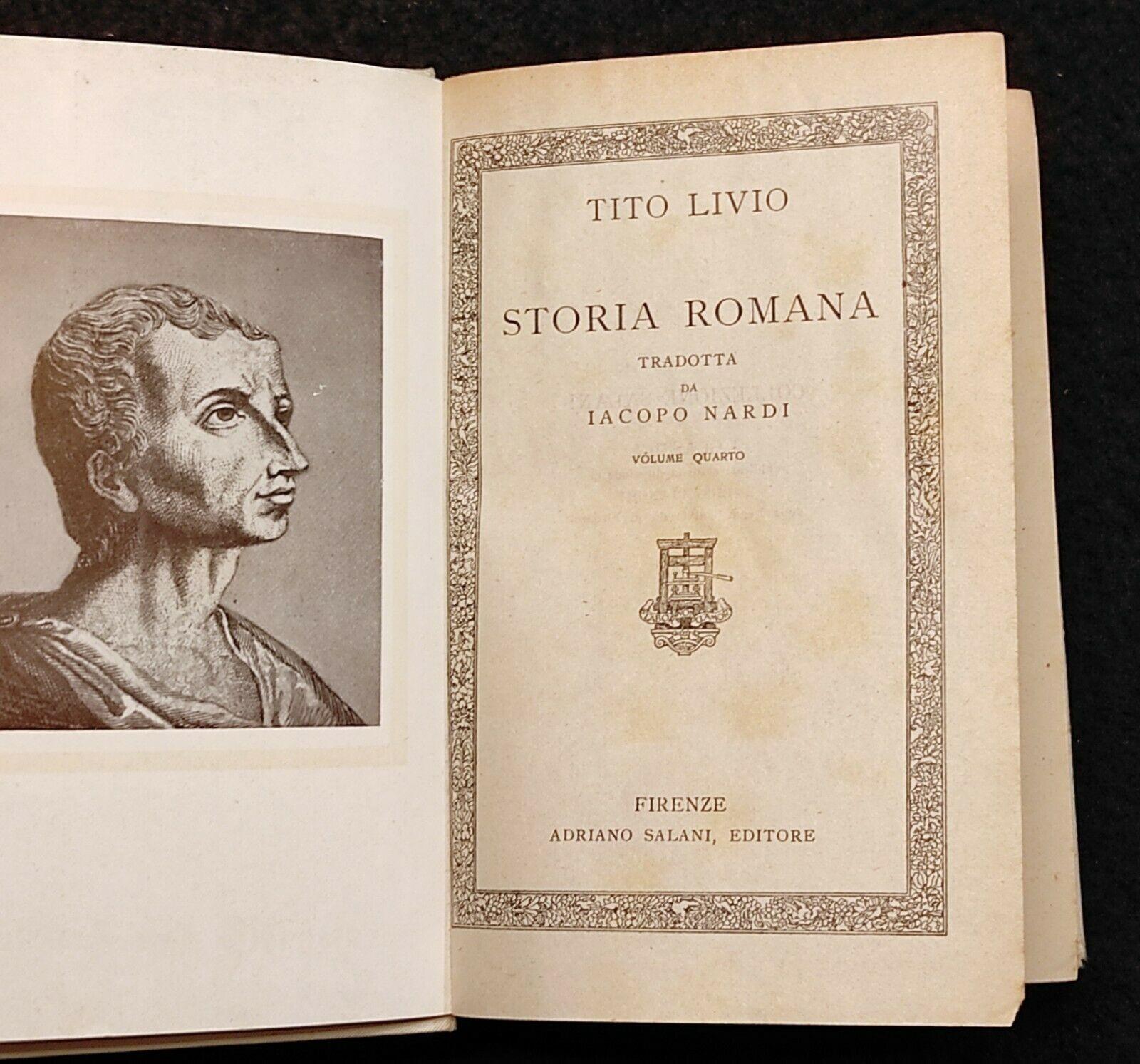 Tito Livio - Storia Romana - Salani - 1932 - Vol IV