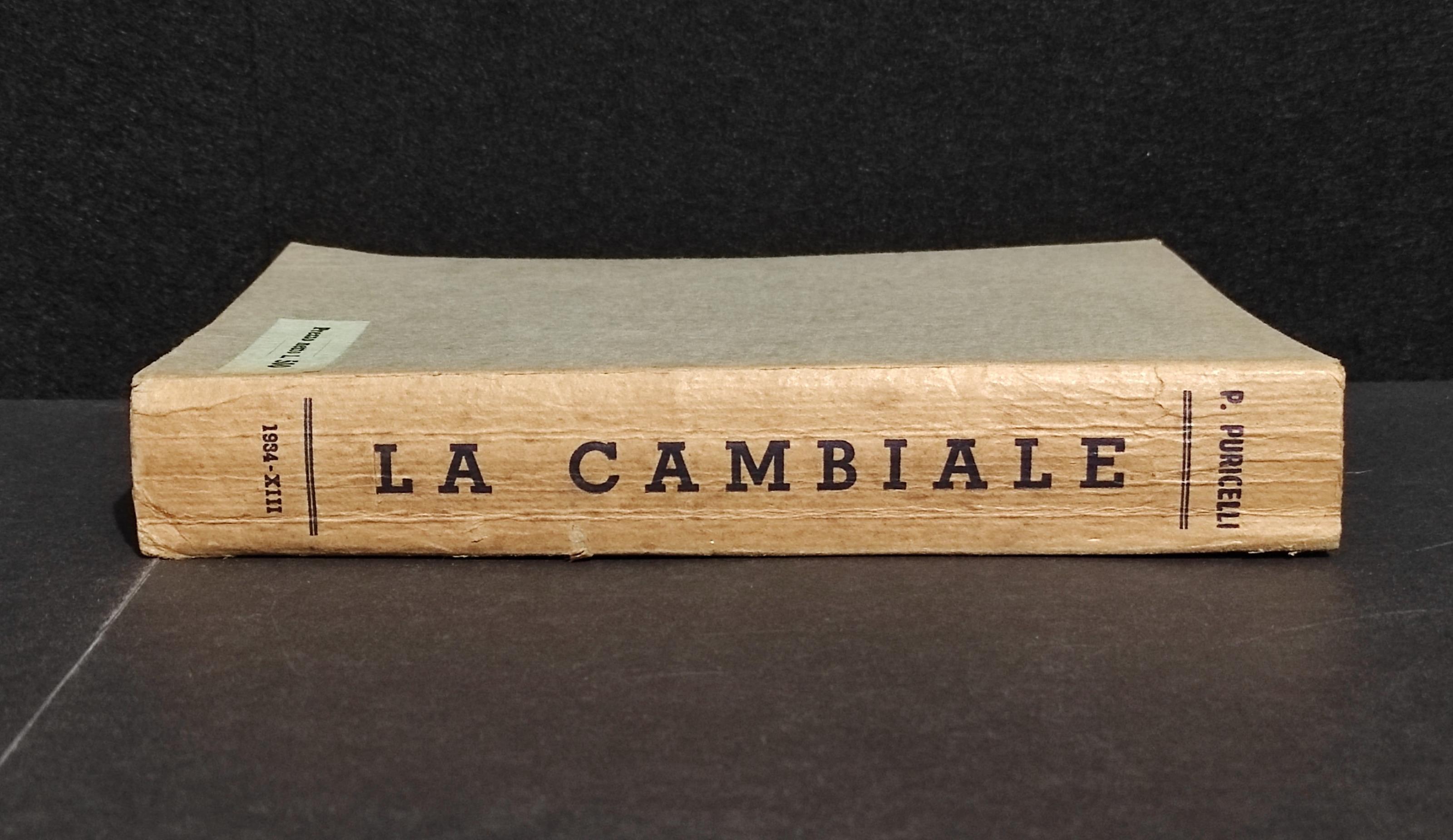 La Cambiale - P. Puricelli - Ed. G. Pirola - 1933