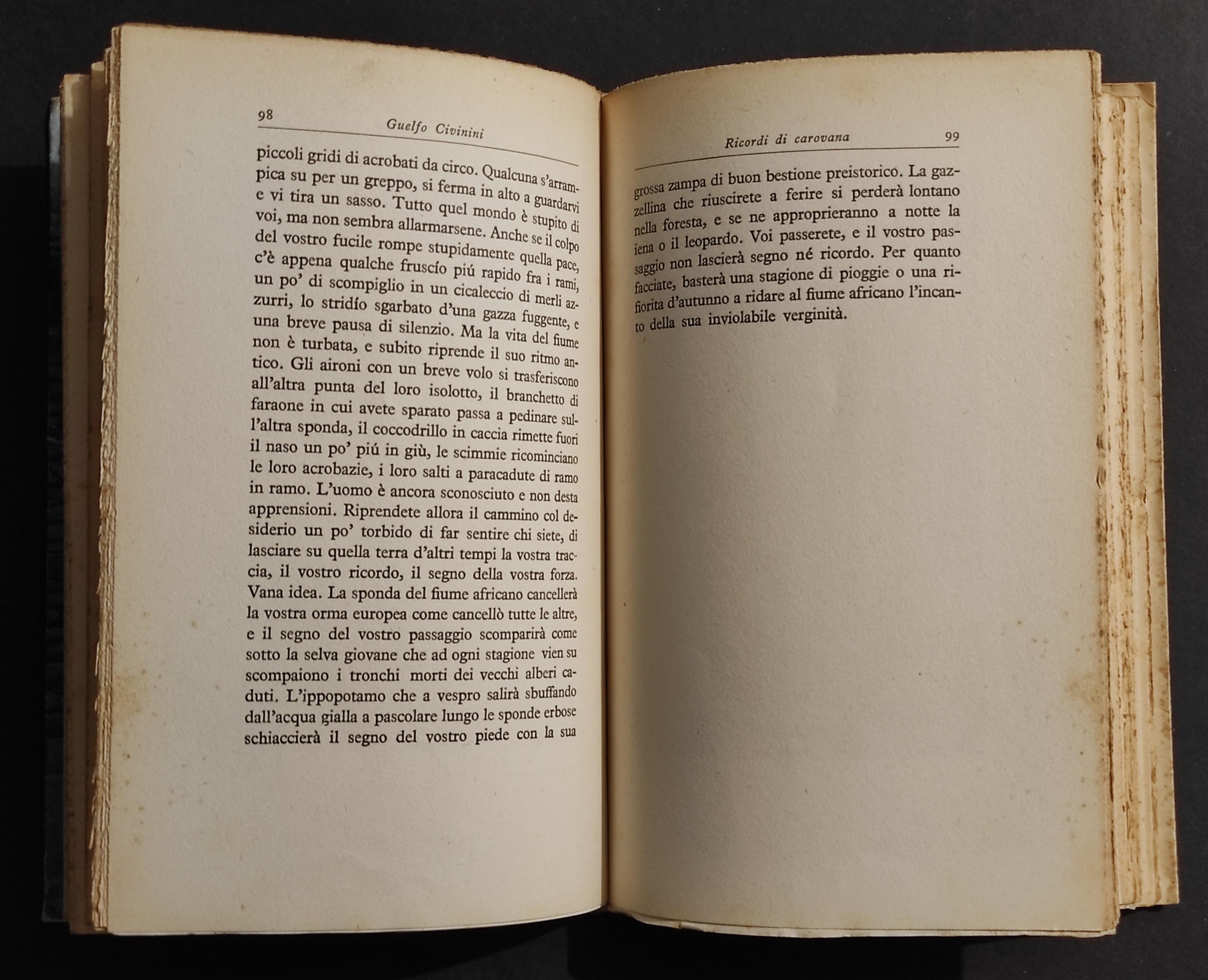 Ricordi di Carovana - G. Civinini - Ed. Mondadori - 1933