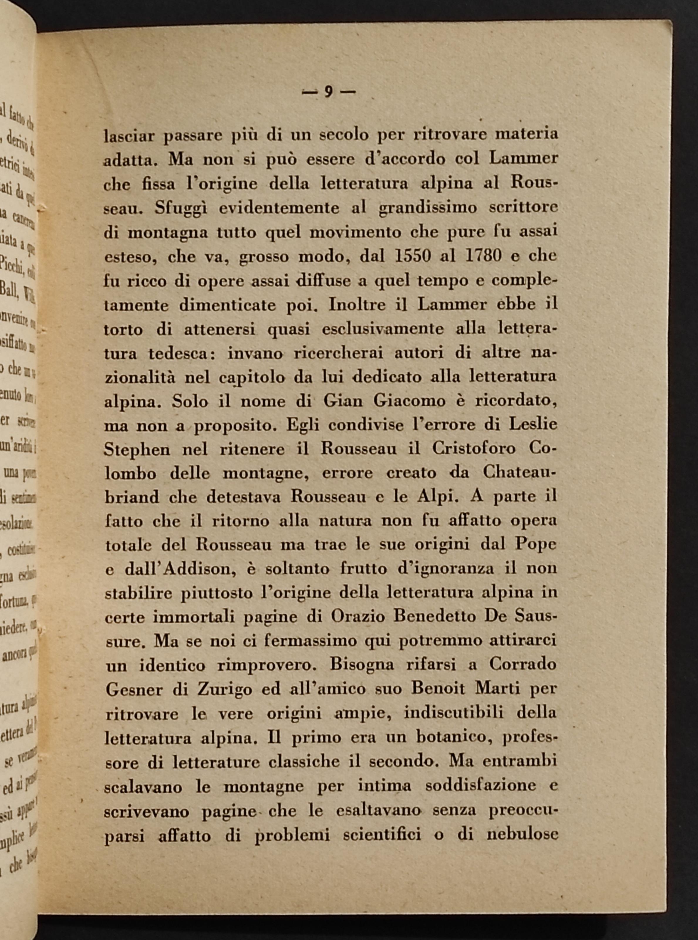 Storia della Letteratura Alpina - A. Balliano - 1939 - 2 Verba Montium