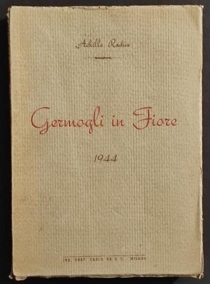 Germogli in Fiore - A. Radice - 1944 - copertina