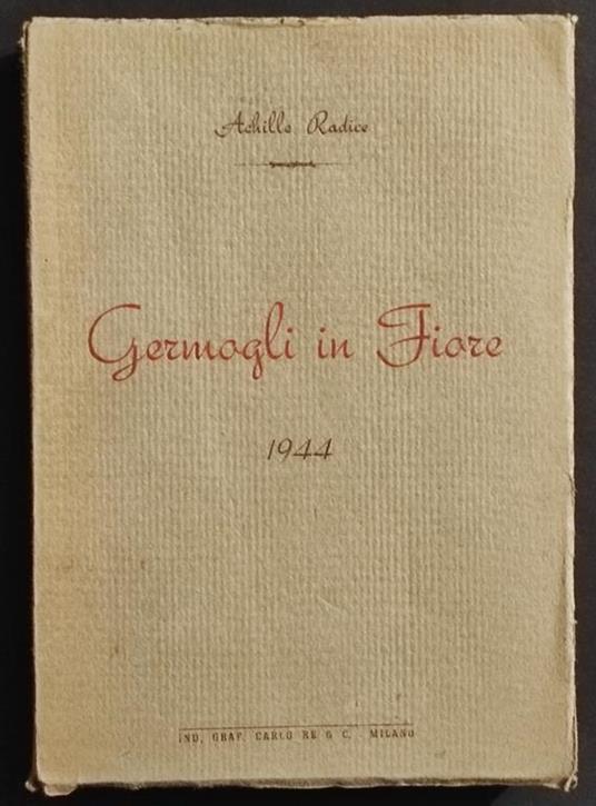Germogli in Fiore - A. Radice - 1944 - copertina