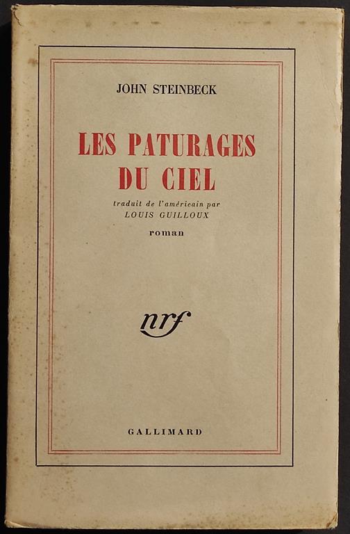 Les Paturages du Ciel - J. Steinbeck - Ed. Gallimard - 1948 - John Steinbeck - copertina