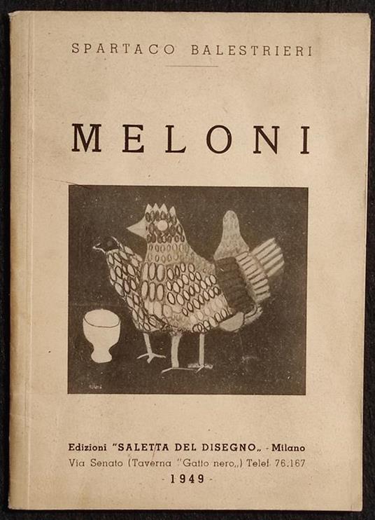 Gino Meloni - S. Balestrieri - Ed. Saletta del Disegno - 1949 - Spartaco Balestrieri - copertina